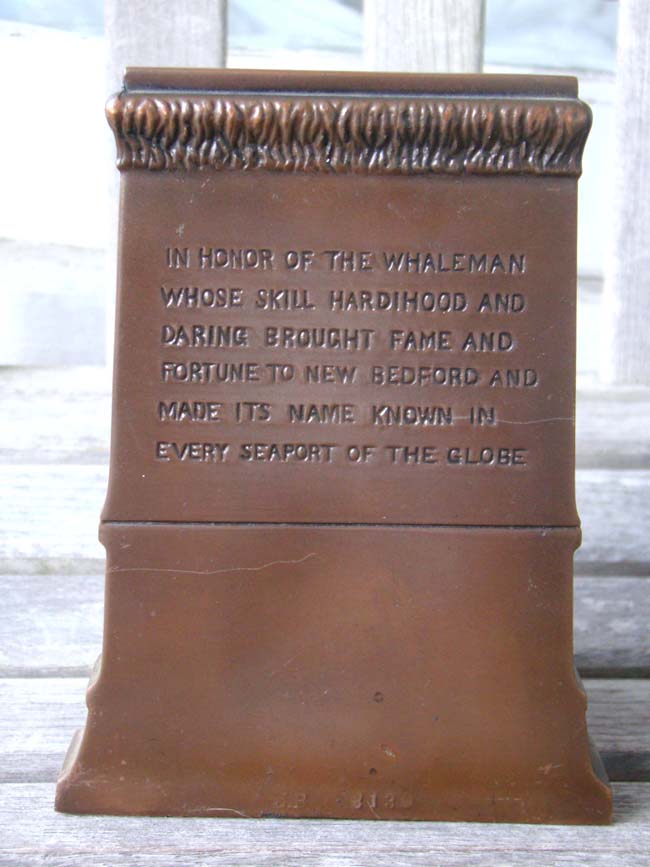 A pair of New Bedford Whaler Memorial bookends made by Jennings Brothers circa 1930 — image 3